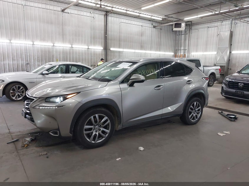 Vin: jtjbarbz1g2075808, lot: 46310042, lexus nx 200t 20162
