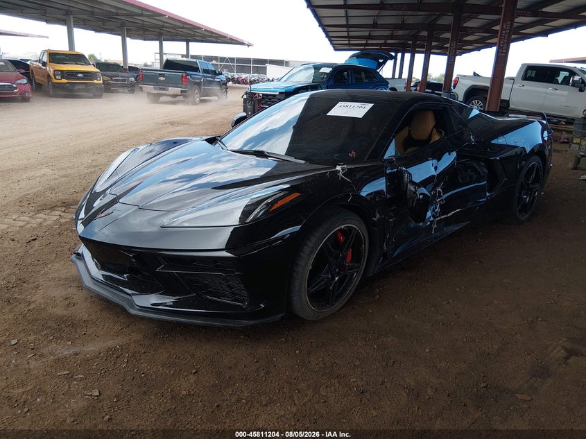 Vin: 1g1yc3d41p5102180, lot: 46310050, chevrolet corvette stingray rwd  3lt 20232