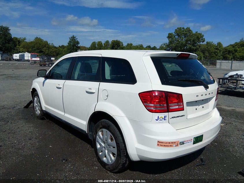 Vin: 3c4pdcab3et101273, lot: 46310060, dodge journey american value pkg 20143