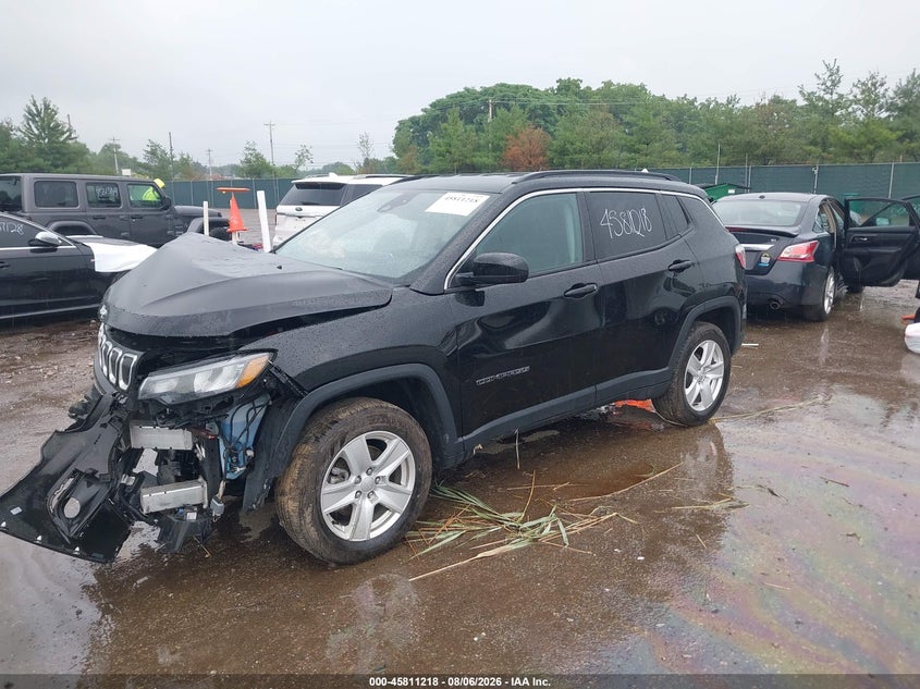 Vin: 3c4njdbb1nt125222, lot: 46310064, jeep compass latitude 4x4 20222