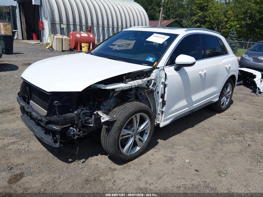 Vin: wa1decf35l1115630, lot: 46310107, audi q3 premium 45 tfsi s line quattro tiptronic 20202
