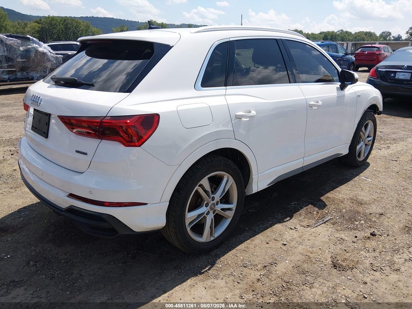 Vin: wa1decf35l1115630, lot: 46310107, audi q3 premium 45 tfsi s line quattro tiptronic 20204