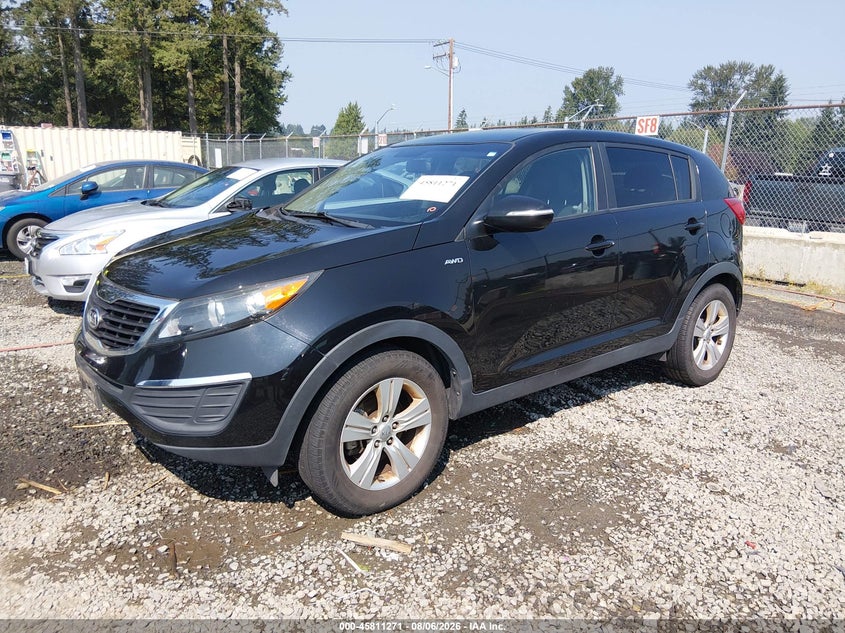 2012 Kia Sportage, Right Side, IAAI, VIN KNDPBCA25C7226184 — photo 2