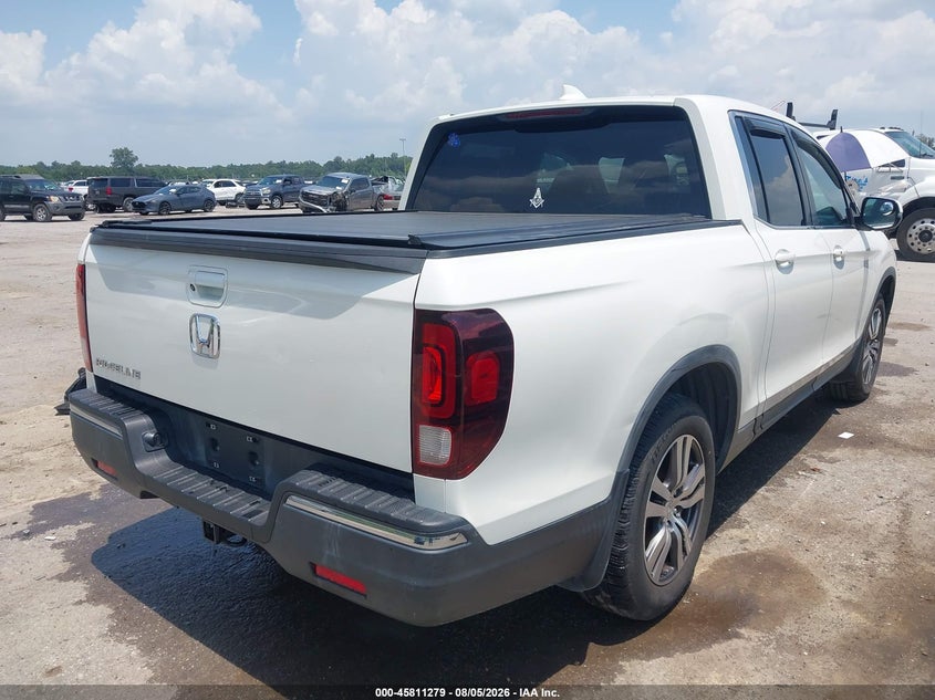 Vin: 5fpyk2f49hb010324, lot: 46310125, honda ridgeline rts 20174