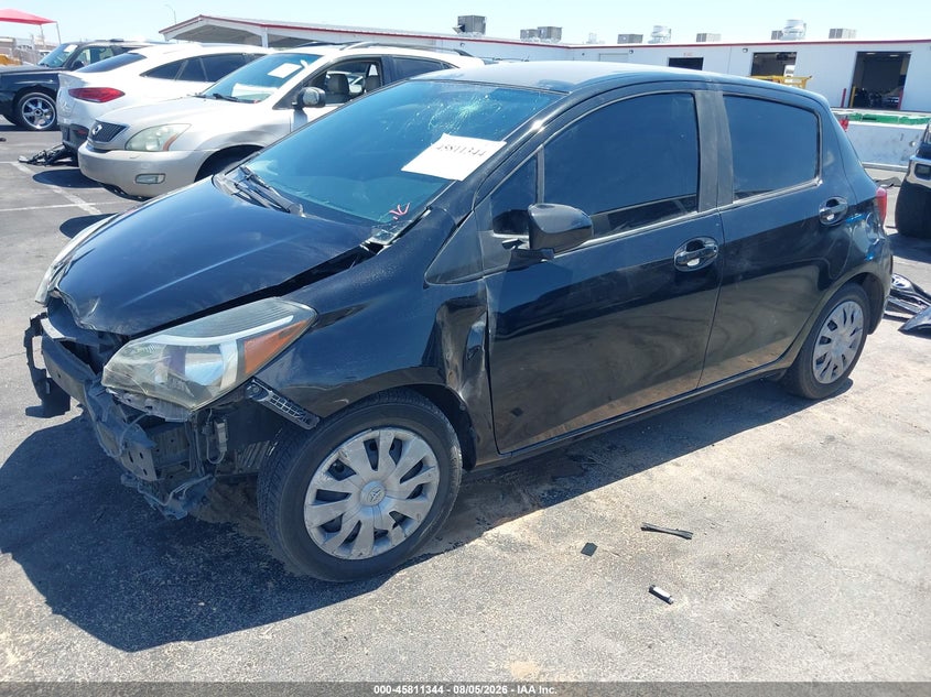 Vin: vnkktud33fa030633, lot: 46310190, toyota yaris l 20152