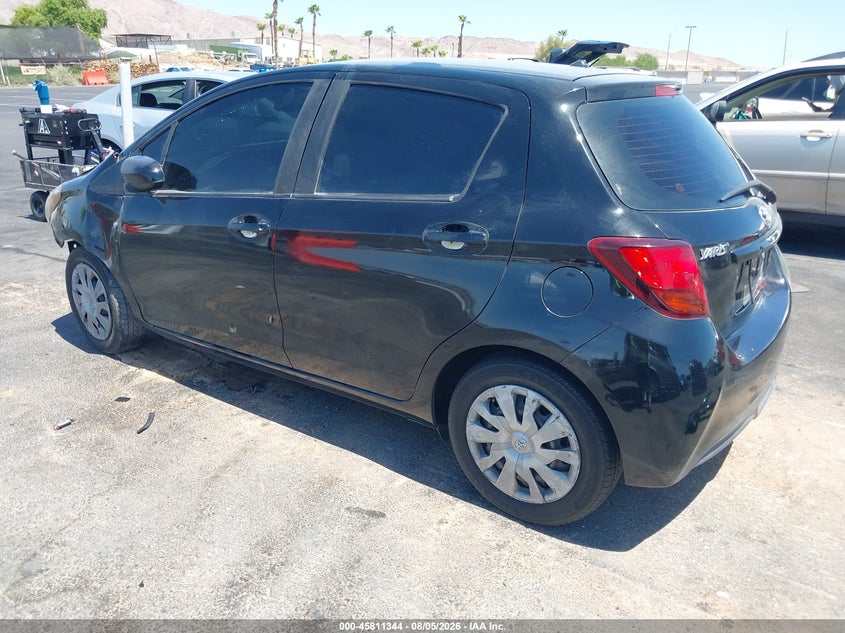 Vin: vnkktud33fa030633, lot: 46310190, toyota yaris l 20153