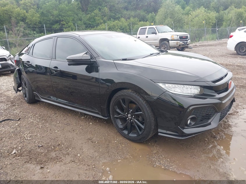 Vin: shhfk7h99ju416176, lot: 46310206, honda civic sport touring 2018 img_1
