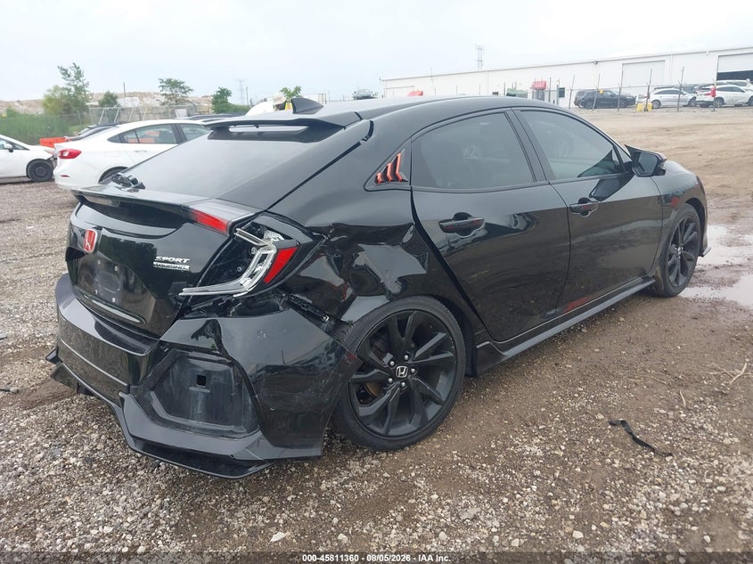 Vin: shhfk7h99ju416176, lot: 46310206, honda civic sport touring 20184