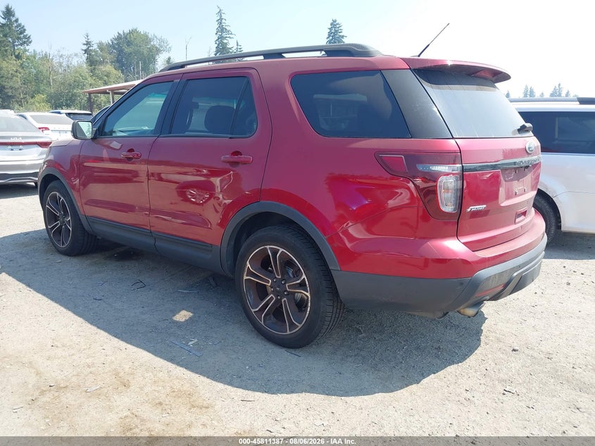 Vin: 1fm5k8gt3fga54886, lot: 46310233, ford explorer sport 20153