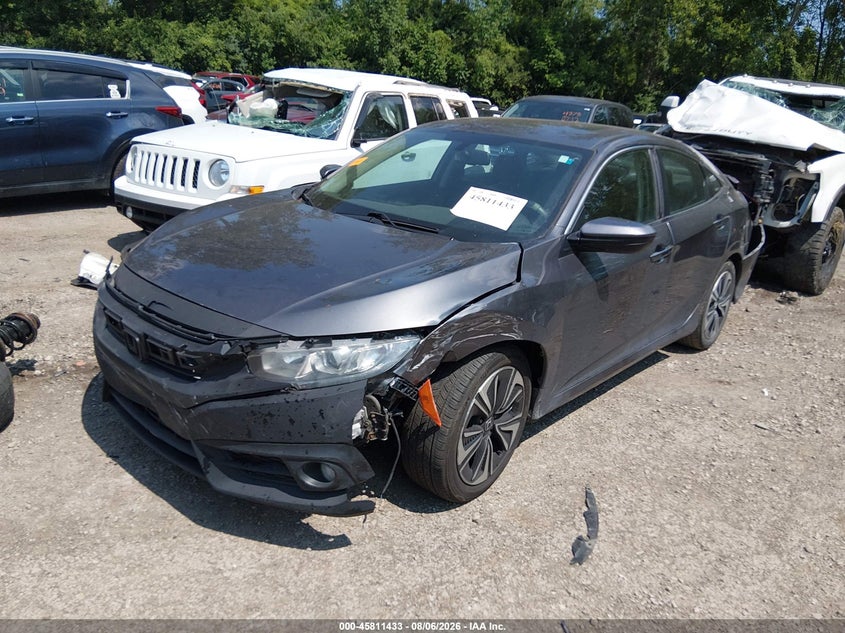 2017 Honda Civic, Удар сзади, IAAI, VIN 19XFC1F76HE016735 — фото 2