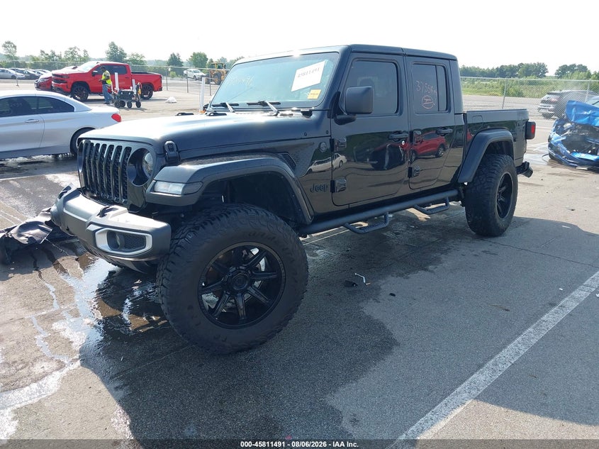 Vin: 1c6hjtag9pl579955, lot: 46310337, jeep gladiator sport s 4x4 20232
