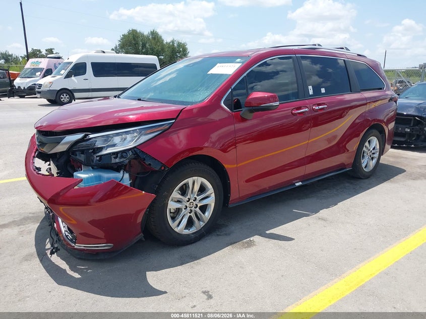 Vin: 5tdzskfc6ps100321, lot: 46310367, toyota sienna limited 20232