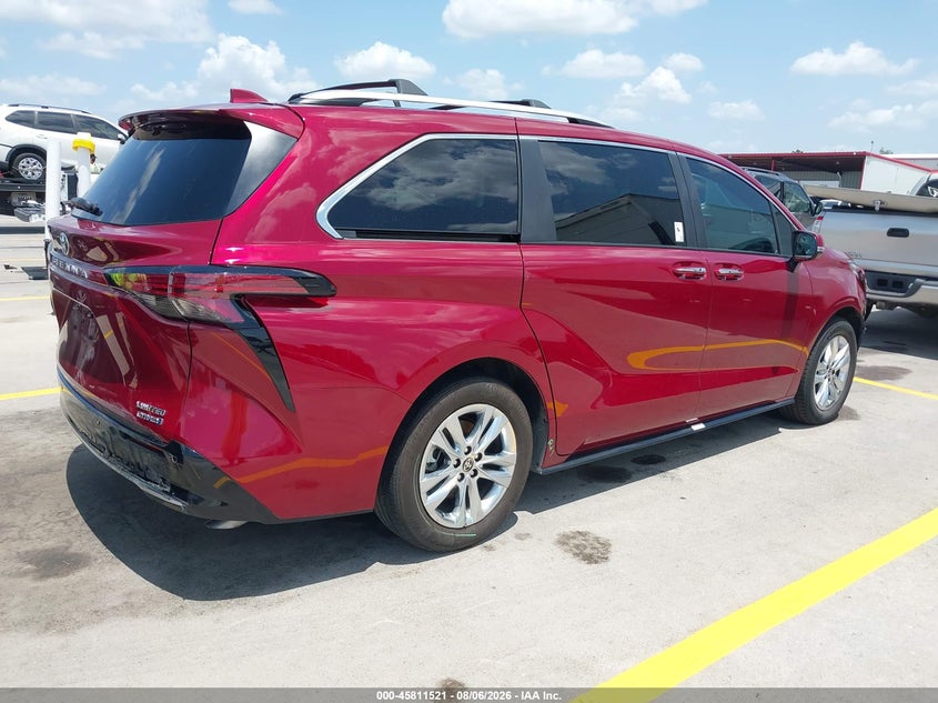 Vin: 5tdzskfc6ps100321, lot: 46310367, toyota sienna limited 20234