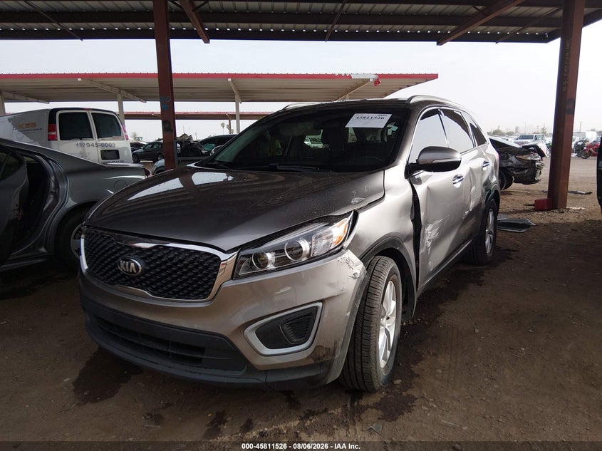 Vin: 5xypg4a32jg426701, lot: 46310372, kia sorento 2.4l lx 20182