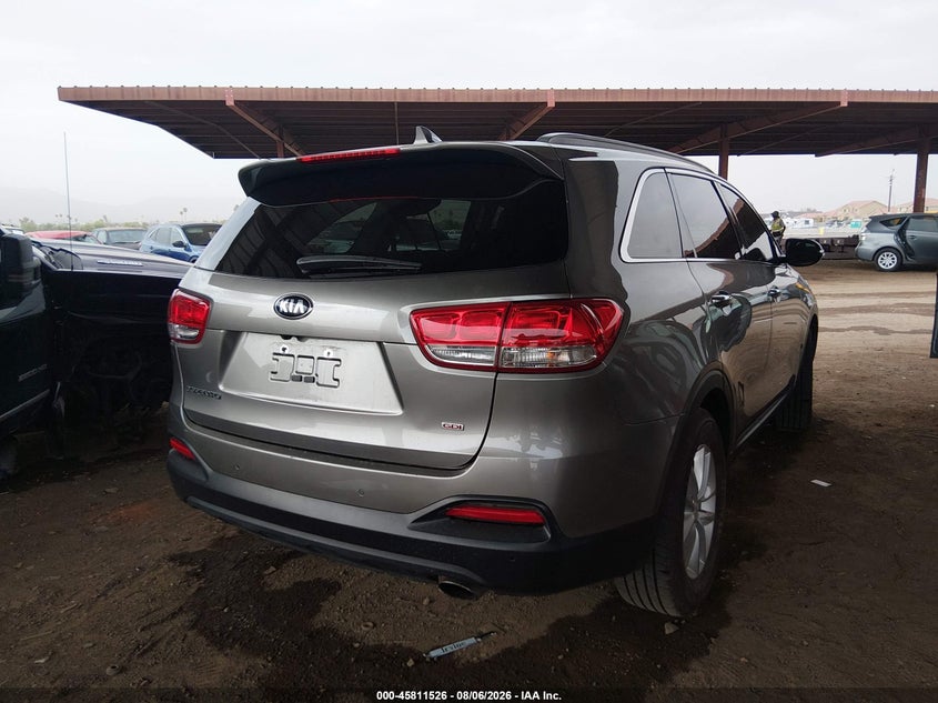Vin: 5xypg4a32jg426701, lot: 46310372, kia sorento 2.4l lx 20184