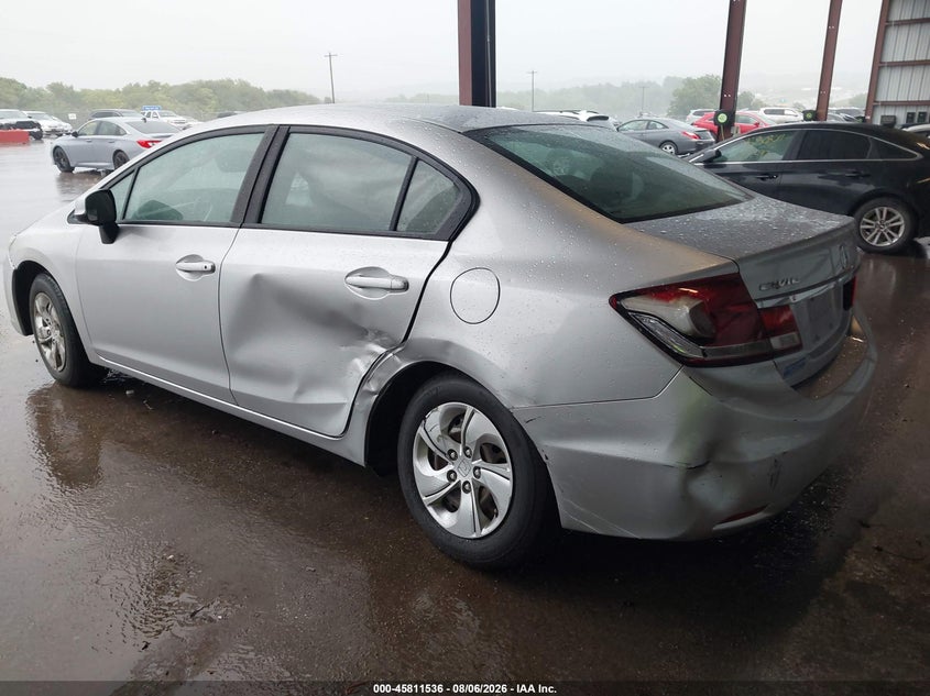 Vin: 19xfb2f59de027231, lot: 46310382, honda civic lx 20133