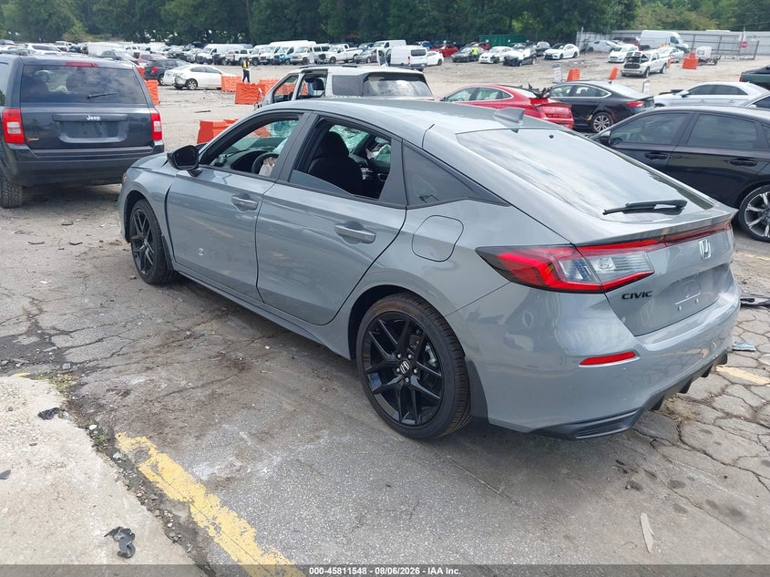 Vin: 19xfl2h87te020426, lot: 46310394, honda civic sport 20263