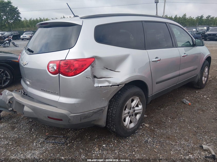 Vin: 1gnkrfed8cj223714, lot: 46310406, chevrolet traverse ls 20124