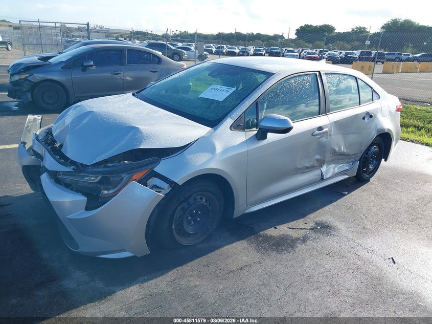 Vin: 5yfepmae2mp205687, lot: 46310425, toyota corolla le 20212