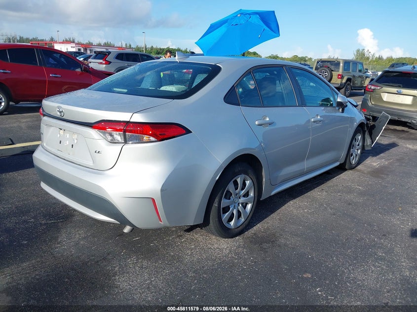 Vin: 5yfepmae2mp205687, lot: 46310425, toyota corolla le 20214