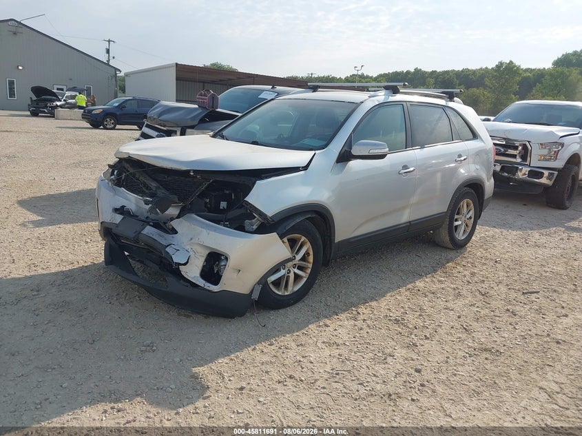 Vin: 5xykt4a77eg499870, lot: 46310537, kia sorento lx v6 20142