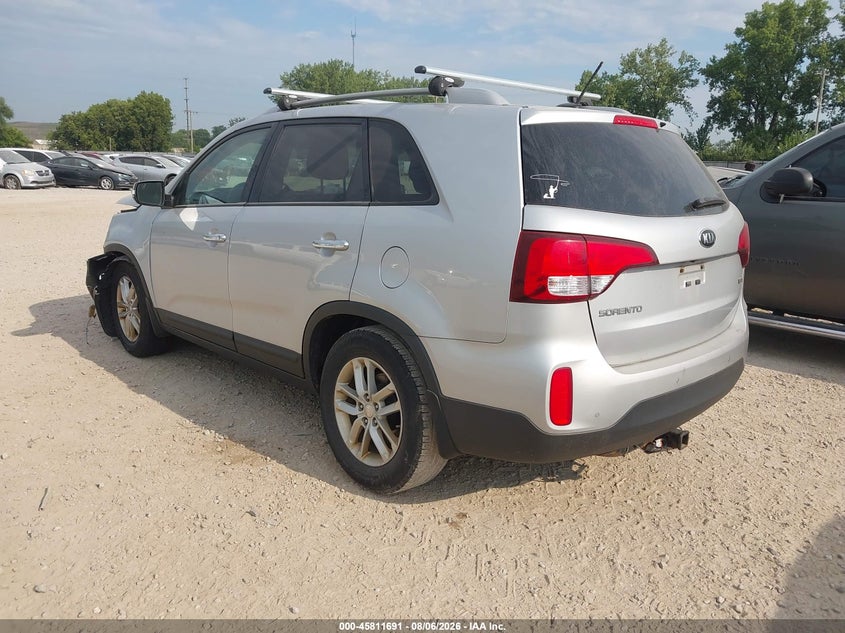 Vin: 5xykt4a77eg499870, lot: 46310537, kia sorento lx v6 20143