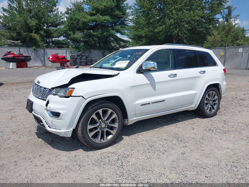 Vin: 1c4rjfcg6jc449277, lot: 46310539, jeep grand cherokee overland 4x4 20182