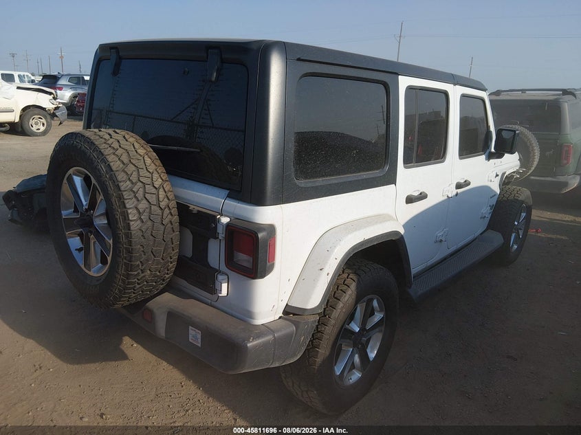 Vin: 1c4hjxen2kw618997, lot: 46310542, jeep wrangler unlimited sahara 4x4 20194