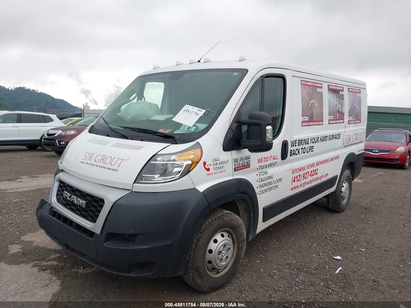 Vin: 3c6trvag5le115157, lot: 46310600, ram promaster 1500 low roof 136 wb 20202