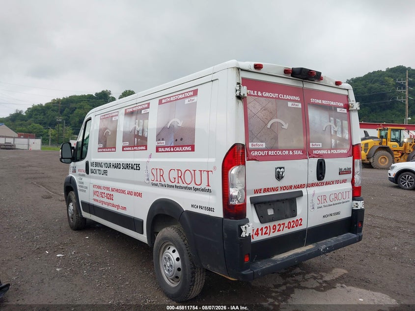Vin: 3c6trvag5le115157, lot: 46310600, ram promaster 1500 low roof 136 wb 20203