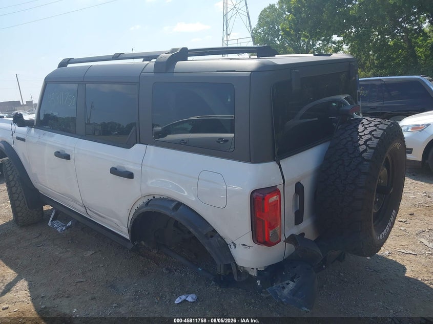 Vin: 1fmde5bh1pla95661, lot: 46310604, ford bronco black diamond 20233