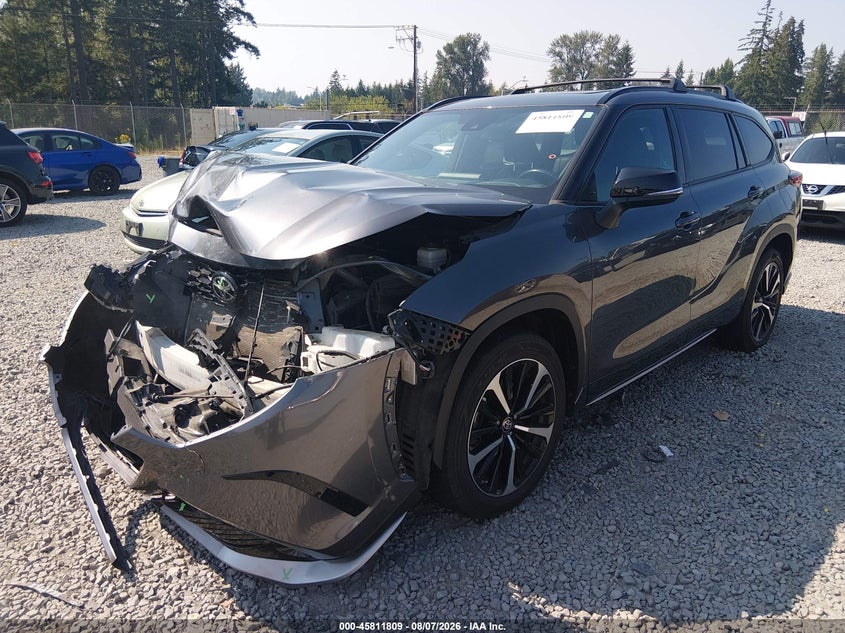 Vin: 5tdjzrbh4ns173381, lot: 46310655, toyota highlander xse 20222