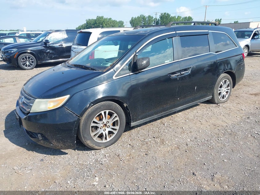 Vin: 5fnrl5h65bb018471, lot: 46310755, honda odyssey ex-l 20112