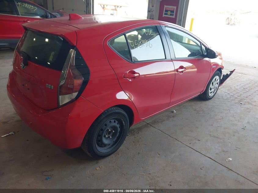 Vin: jtdkdtb36g1589727, lot: 46310762, toyota prius c two 20164