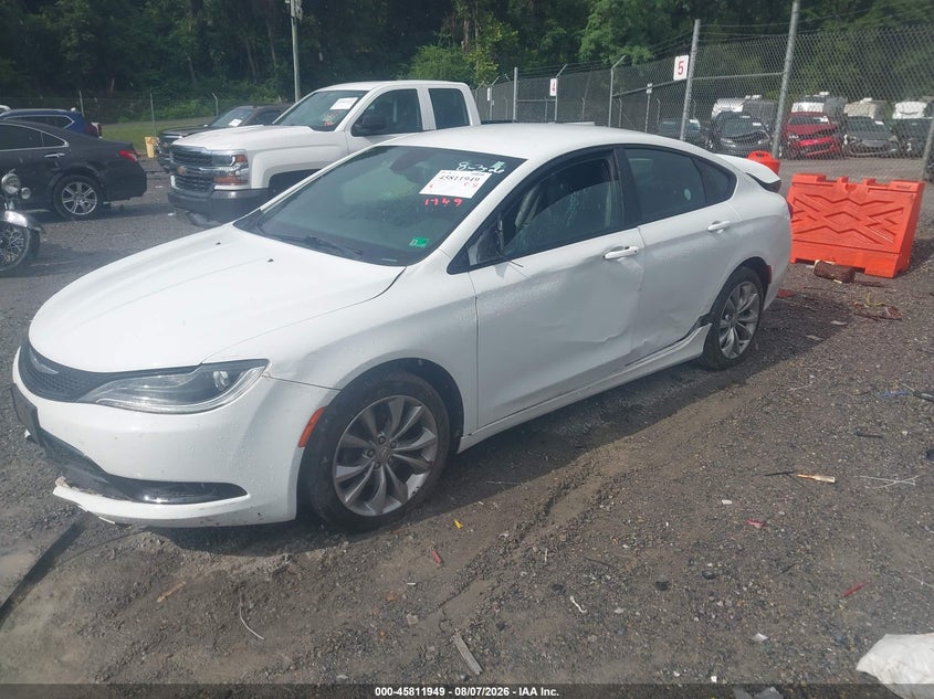 Vin: 1c3cccbb8fn641286, lot: 46310797, chrysler 200 s 20152