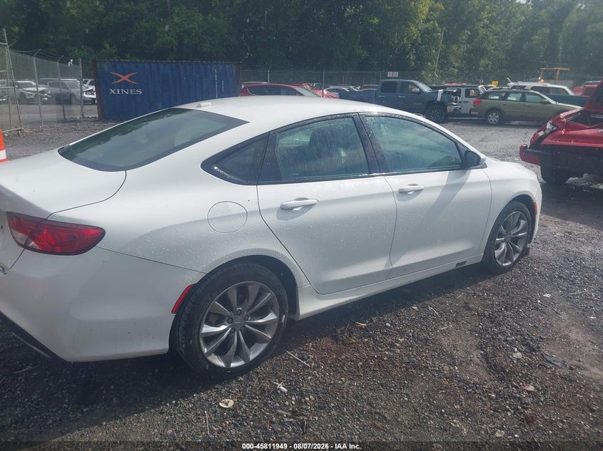 Vin: 1c3cccbb8fn641286, lot: 46310797, chrysler 200 s 20154