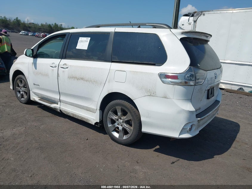 Vin: 5tdxk3dc1cs271861, lot: 46310801, toyota sienna se 8 passenger 20123