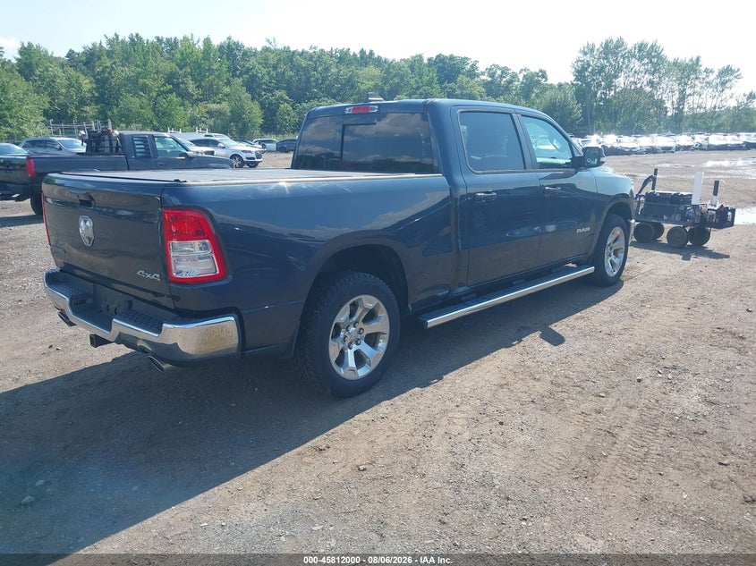 Vin: 1c6srfmtxmn572327, lot: 46310846, ram 1500 big horn  4x4 6'4 box 20214