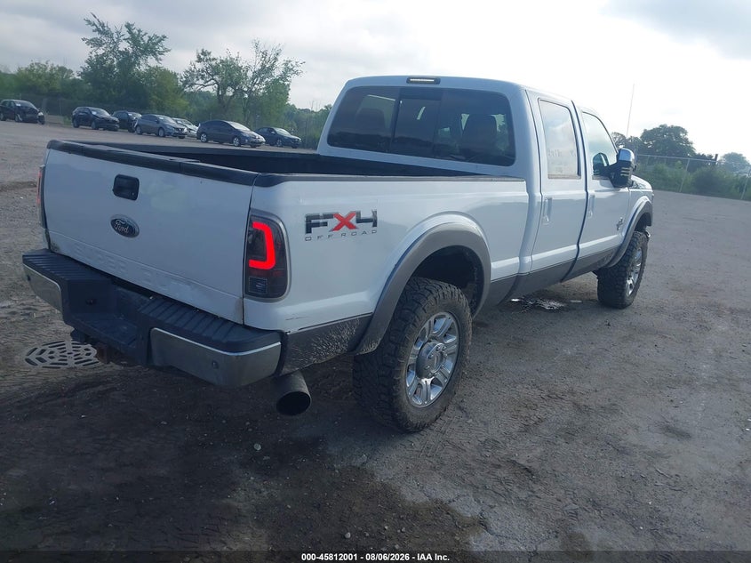 Vin: 1ft7w2bt9bec39570, lot: 46310847, ford f-250 lariat 20114