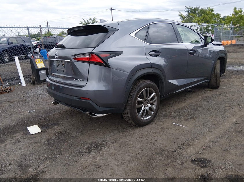 Vin: jtjbarbz0g2088520, lot: 46310850, lexus nx 200t 20164