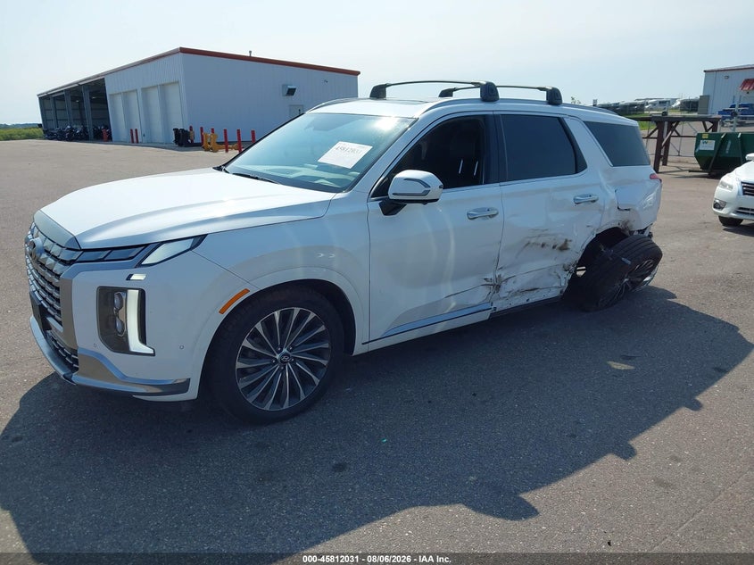 Vin: km8r7dgexpu509457, lot: 46310877, hyundai palisade calligraphy 20232