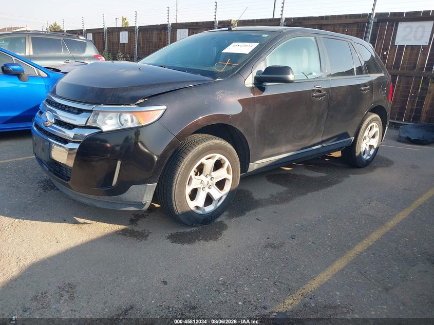 Vin: 2fmdk4jc5dbb14765, lot: 46310880, ford edge sel 20132