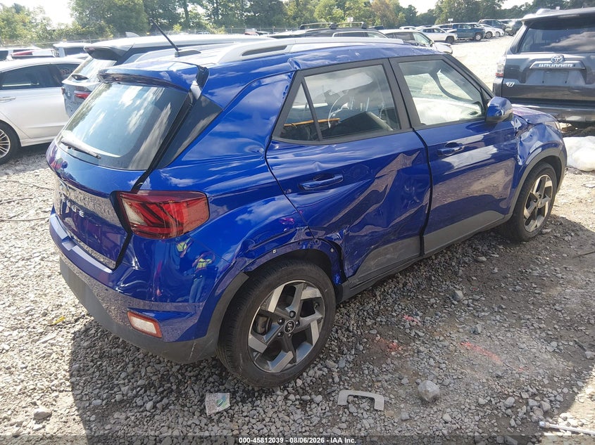 Vin: kmhrc8a31su377109, lot: 46310885, hyundai venue limited 20254
