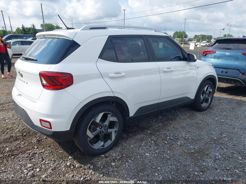 Vin: kmhrc8a30pu257406, lot: 46310897, hyundai venue sel 20234