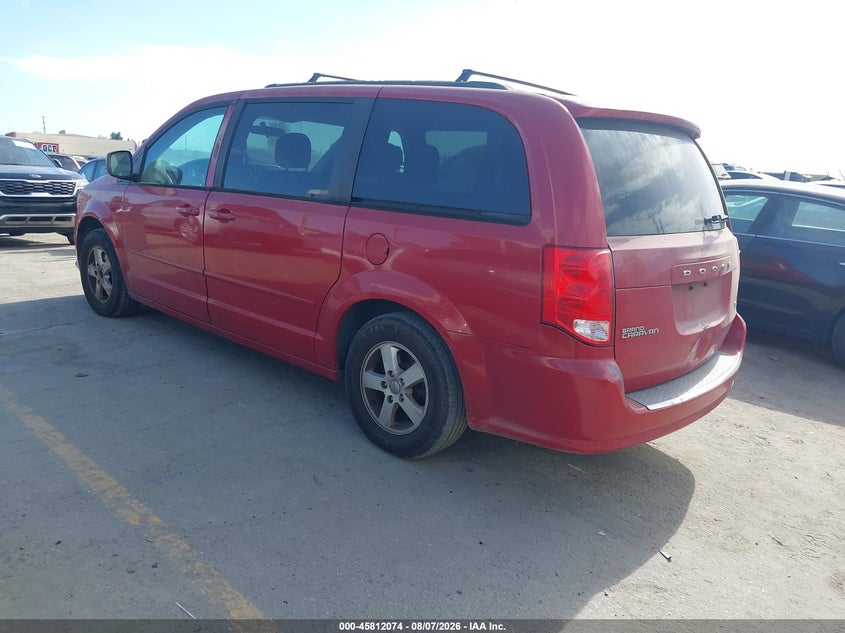 Vin: 2c4rdgcg1dr635995, lot: 46310920, dodge grand caravan sxt 20133