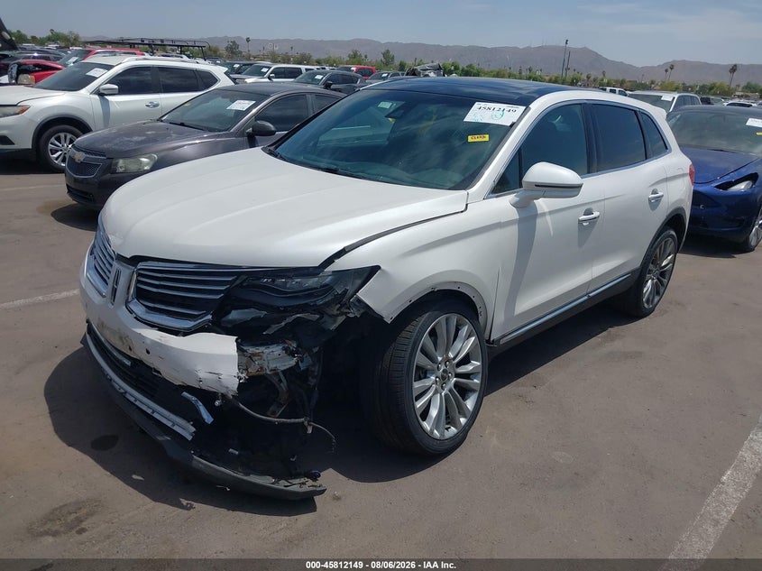 Vin: 2lmtj8lp3gbl21122, lot: 46310995, lincoln mkx reserve 20162