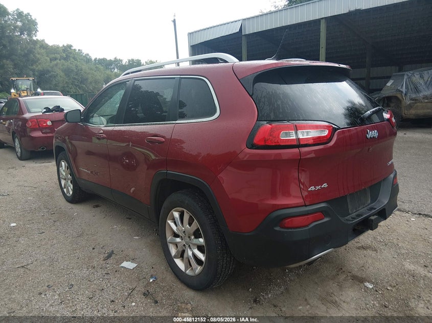 Vin: 1c4pjmds9ew216559, lot: 46310998, jeep cherokee limited 20143