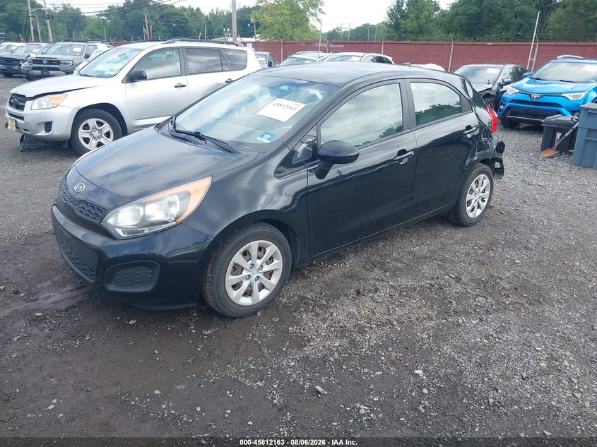 Vin: knadm5a37d6106912, lot: 46311009, kia rio lx 20132
