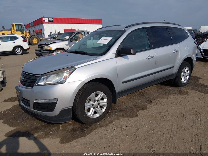Vin: 1gnkrfed7fj329334, lot: 46311041, chevrolet traverse ls 20152