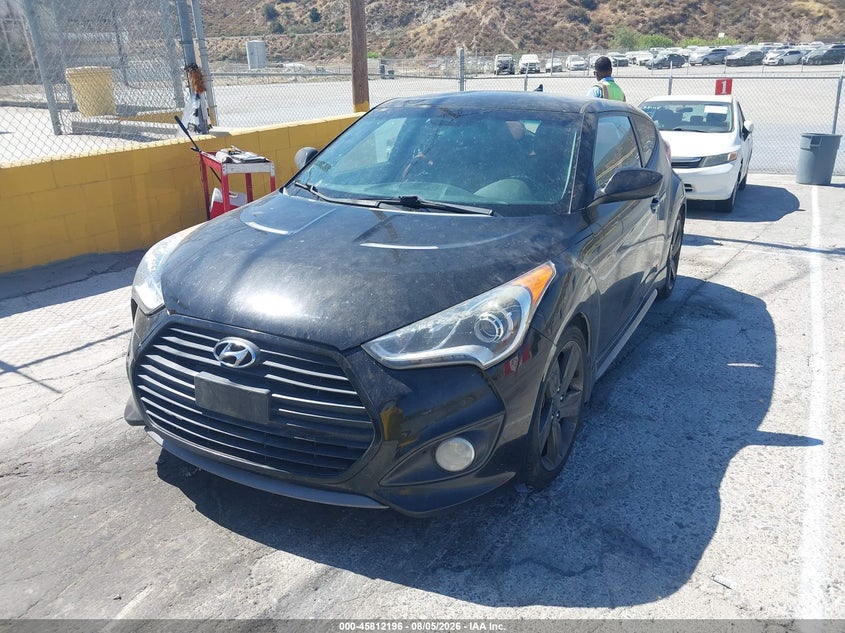 Vin: kmhtc6ae9fu236323, lot: 46311042, hyundai veloster 20152